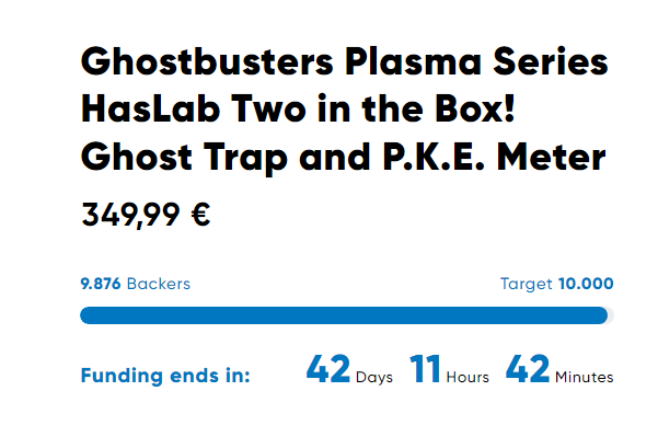 Ins0mnia's tweet photo. De tering, binnen 3 dagen bijna 100% gefunded. #haslab #ghostbusters #twointhebox https://t.co/RgaPiXsoM5