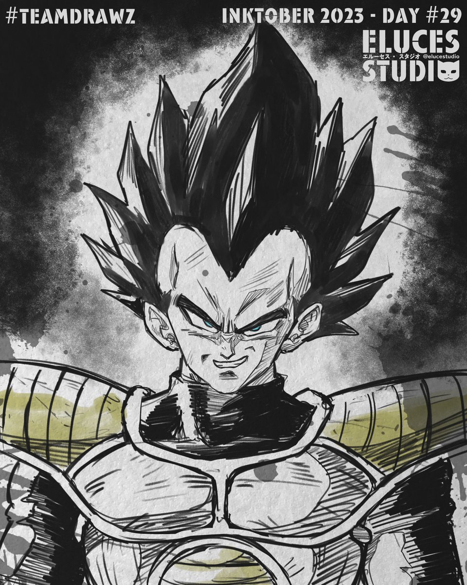 elucestudio's tweet image. Vegeta (ベジータ, Bejīta)🔥 SKETCH
INKTOBER DAY 30
.
.
#majinvegeta  #supervegeta  #finalflash
