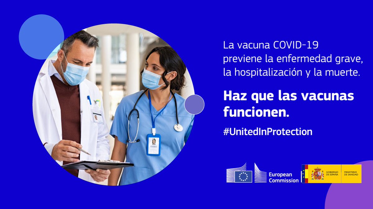 Las vacunas y dosis de refuerzo contra la COVID-19 son seguras y salvan vidas.      

Haz que las vacunas funcionen

vaccination-protection.ec.europa.eu/lifelong-appro…

#UnitedInProtection