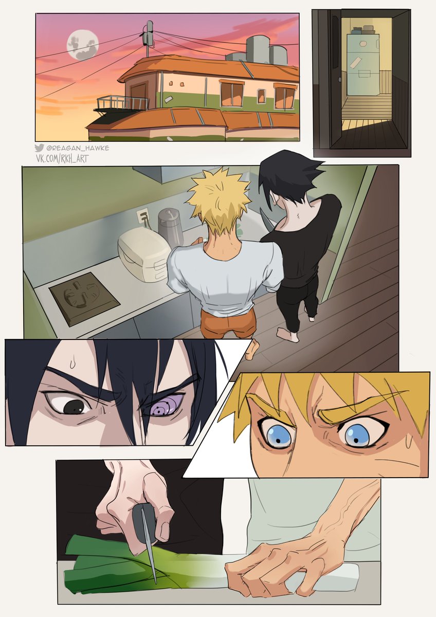 Reagan_Hawke's tweet photo. #SNSmonth23 
A story about Naruto and Sasuke trying to cook together after returning to the village.
1/2 ☀️ https://t.co/OsTPYouq97