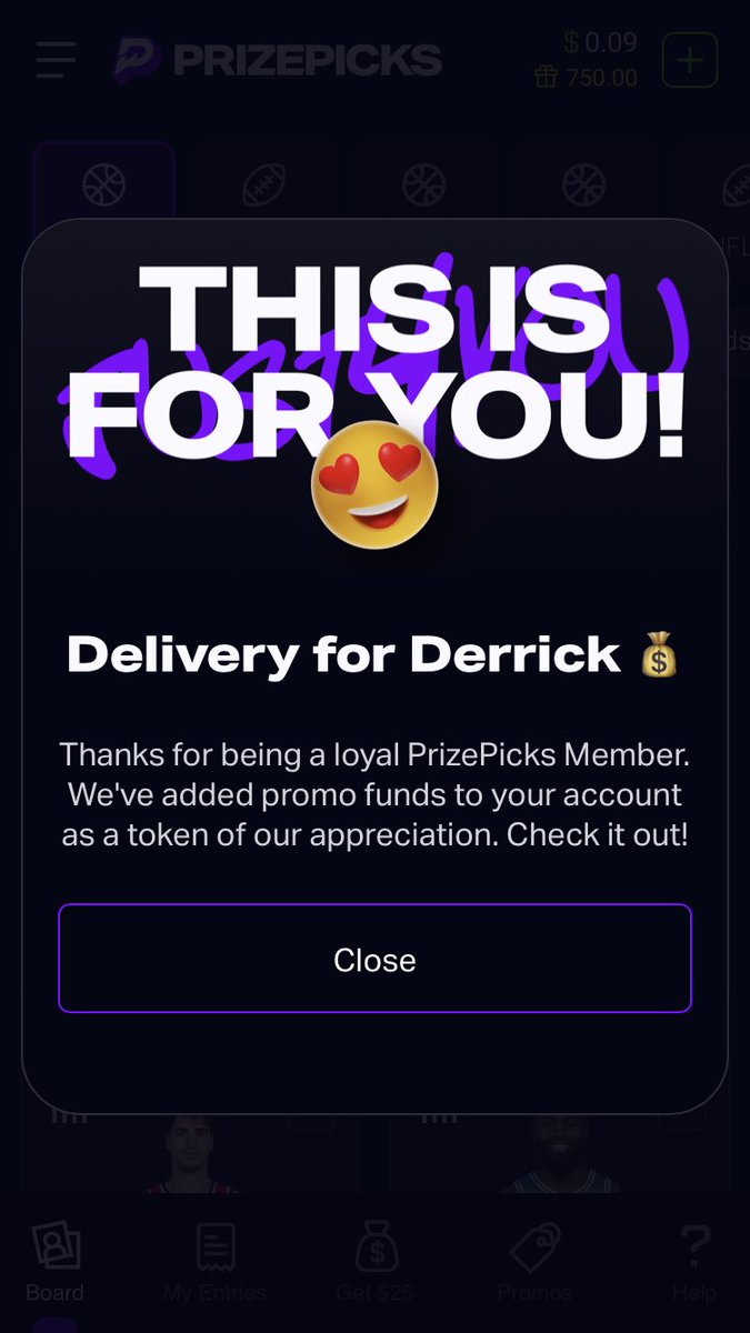 Dee_rose901's tweet photo. Prizepicks @PrizePicks I love you🥰😍😍

I promise to flip this $750 promo to $5,000 ☝️ https://t.co/Kr4t2TJIcM