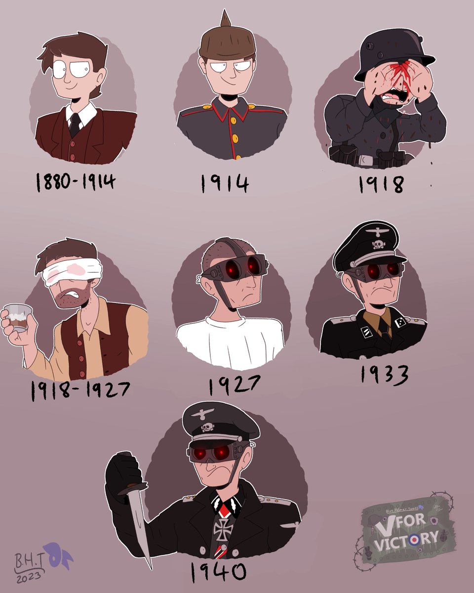 BlueHelmetToons's tweet photo. Disclaimer: I don't support N@zi ideology, this is for storytelling purposes

Timeline of Franz Ludwig

#bhtvforvictory #ww2 #worldwar2 #ww2history #ww2german #ww2germany #ww2oc #villain #villainoc #bluehelmetoc #oc #ocs #myoc #myocs #originalcharacter #myoriginalcharacter https://t.co/0c503528HL