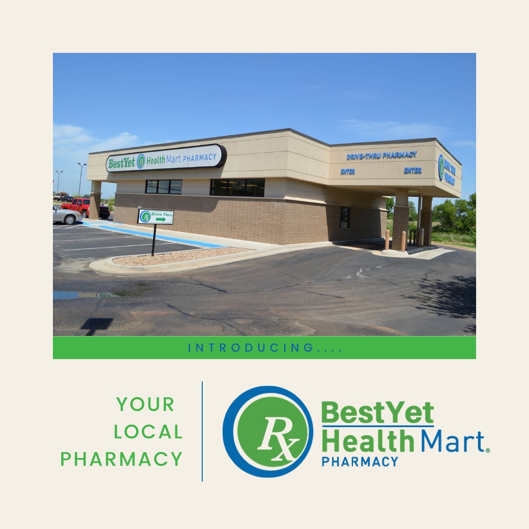 Your local pharmacy is a must-have team member for your health care!
#BestYetPharmacy #HarrahOK