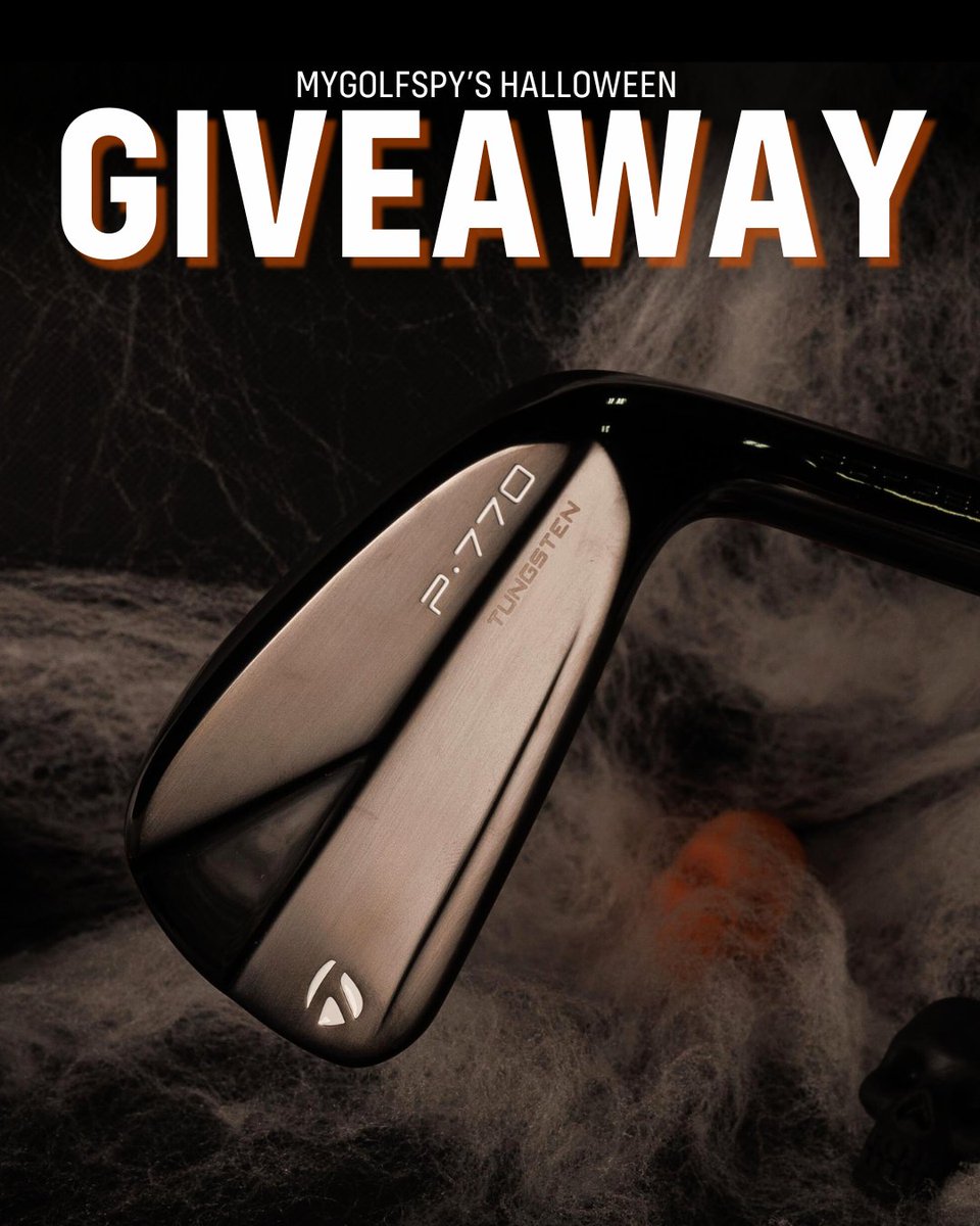 MyGolfSpy's tweet image. ☠️🩸 $1,700 GIVEAWAY ALERT 🩸☠️

This Halloween season we're giving away the ultimate spooky package from @TaylorMadeGolf 🕸

ONE WINNER WILL RECEIVE 🕷

🩸FULL SET of Carbon P770s
🩸 Limited Release TP5x PIX (Sold Out)
🩸 Custom Putter Headcover (Sold Out)

This is our BIGGEST