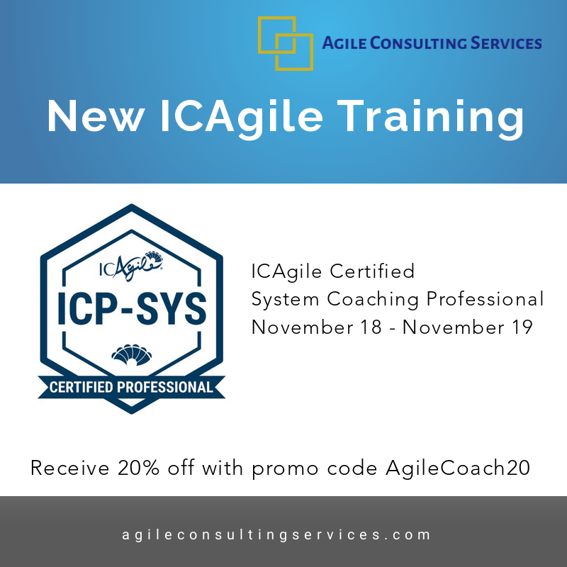 agile_cs's tweet image. Unlock the power of agile transformation with our Remote ICAgile System Coaching training this November! 🚀 Elevate your coaching skills and lead change seamlessly. Use code AgileCoach20 for an exclusive discount.
agileconsultingservices.com/service-page/a…
#agile #agiletransformation