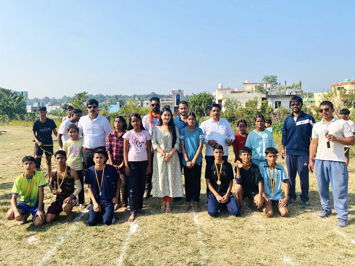 vidushi_nishank's tweet photo. Gumaniwala Sports Club organized Khel Mahakumbh 2023, a five-day tournament, which concluded yesterday with races and Kabaddi finals. Players from more than 12 districts participated in the tournament. It was wonderful to see the enthusiastic spirit of these children. https://t.co/sVyx2zhphM