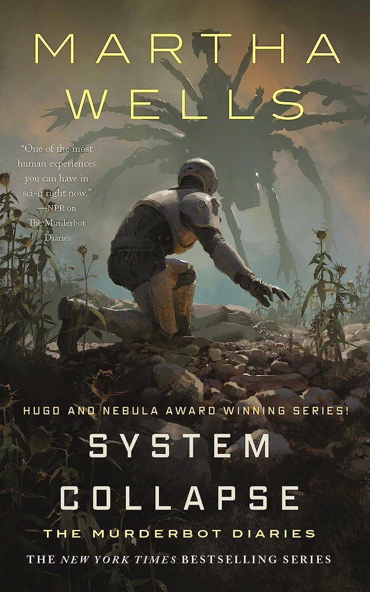 We're a freckle over 2 weeks away from the release of #MarthaWells newest #MurderBot book 'System Collapse' on November 14th!