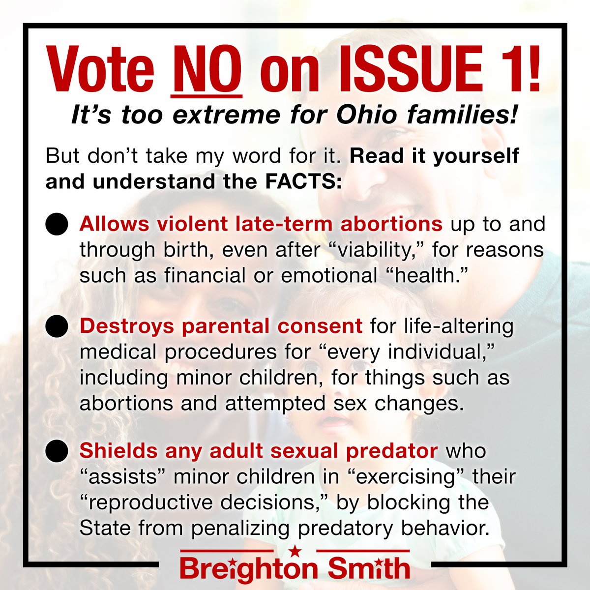BreightonSmith's tweet image. Vote NO on ISSUE 1!

But don’t just take my word for it, or anyone else’s. Read the actual language for yourself here:

ohioattorneygeneral.gov/getattachment/…

#ProWoman
#ProChild
#ProLife
#WarrenCountyOH