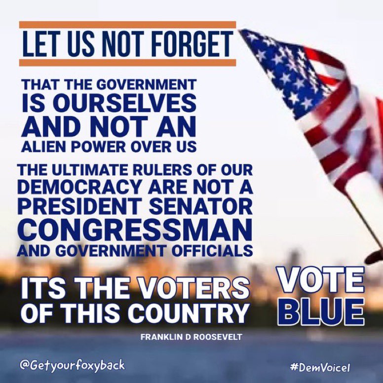 #wtpBLUE #DemVoice1 #ProudBlue People are the ones who control everything that happens in our own nation, and we have the power in our hands to give rise to a nicer government administration that we wish to have. #VoteBlueToSaveDemocracy #VoteBidenHarris2024