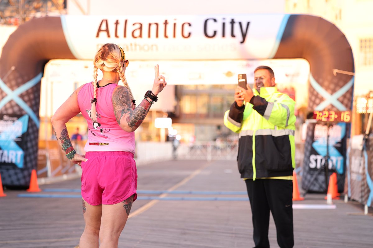ACMarathon1's tweet photo. Perfection is not attainable, but if we chase perfection, we can catch excellence. - Vince Lombardi

Share your picture 📸perfect @AmeriHealth Atlantic City Marathon finish photos with #runac https://t.co/zUgNADooaF