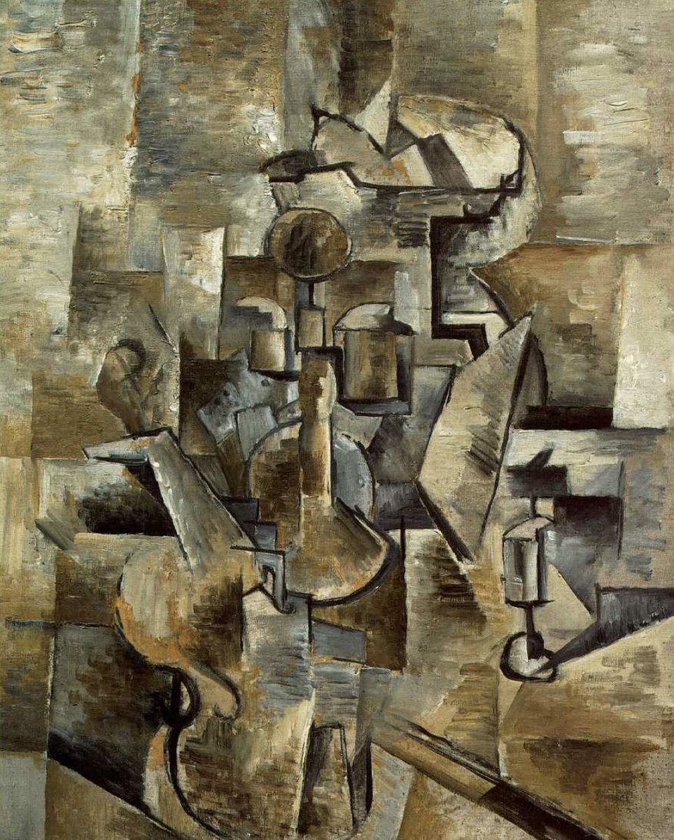 #CUBISM by SHOCKWAVE Remarkably circumferential coronary calcium (1.4 mm thick!) 👀 ➡️ Beautifully fractured by #Shockwave IVL alone “Violin and Candlestick” by Georges #Braque #CardioTwitter #OCT