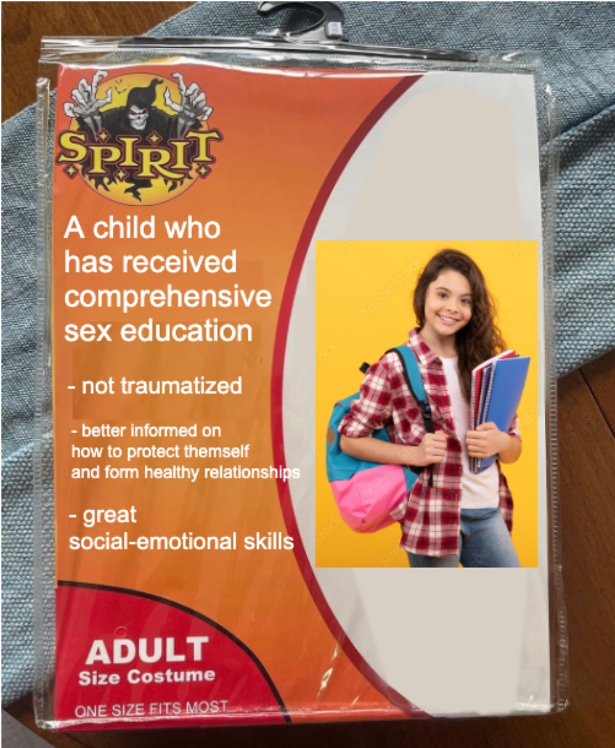 SIECUS's tweet photo. If you're looking for a last-minute costume for Halloween, try this one! We'll certainly be dressing up as it. 🎃
#halloween #siecus #sexedforall #sexeducation https://t.co/ZSuqSZE6xN