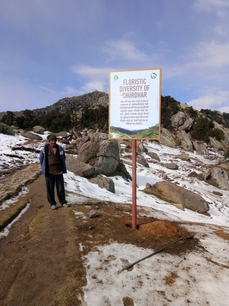 Some of the sign boards that are up at #Churdhar #Wildlife sanctuary providing valuable awareness to visitor on biodiversity and seeking #partnership for #conservation.