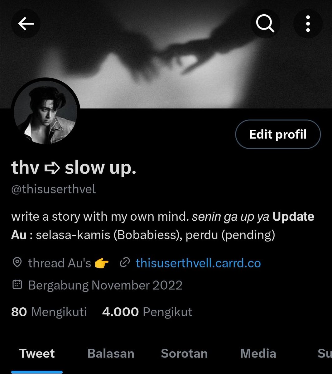 thisuserthvel's tweet image. sebelum berkurang lagi, thanks for 4k nya teman teman🥺💝 maaf aku belum bisa update lagi untuk sekarang, semoga secepatnya aku bisa nyelesaiin semua au aku dan bisa rajin up kaya dulu lagi🥺🥺