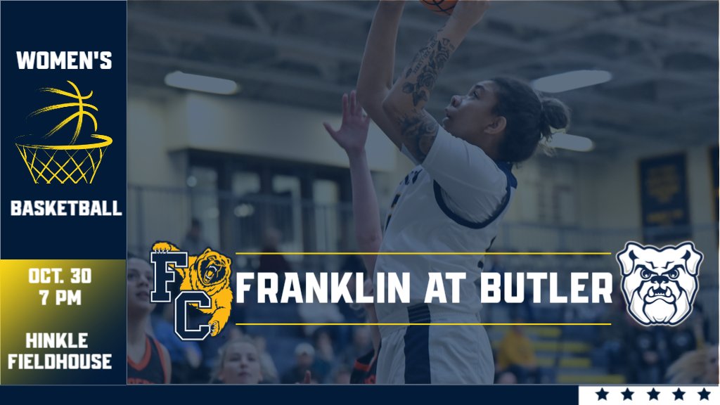 FCGrizAthletics's tweet photo. The first @FCGrizWBB gameday is here!

Franklin heads to Hinkle Fieldhouse tonight to take on Butler in an exhibition matchup at 7 PM.

Making the trip to support the Grizzlies? You can get tickets to the contest here: https://t.co/9DXVAWYddD https://t.co/7niKaOAZ8i