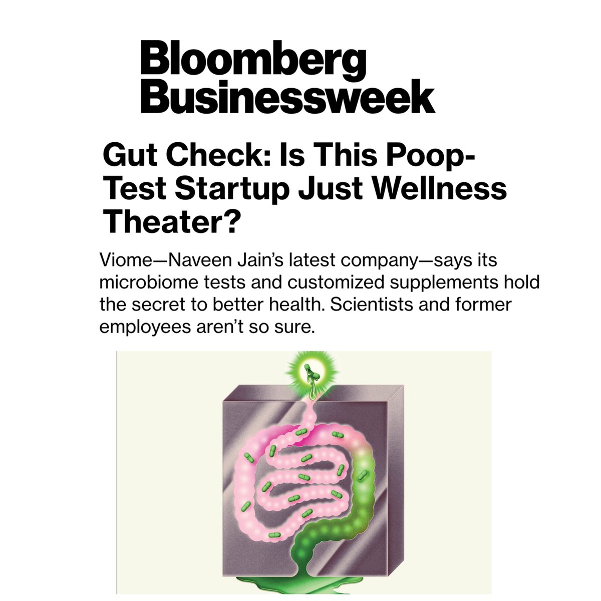 I spent several months earlier this year investigating "precision nutrition" microbiome company Viome and its colorful founder, only for both scientists and former employees to share some shocking revelations. 

My latest feature: tinyurl.com/2s4k2hez