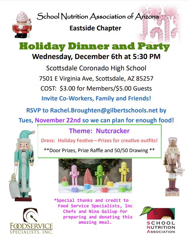 Eastside Chapter:

Join us for a festive fun night on December 6th! 

Please RSVP by November 22nd, we can’t wait to see you there! 😊🎅🏼🎁