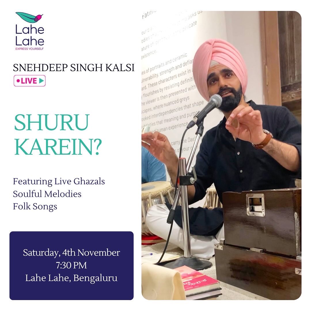 Performing in #Bengaluru on 4th Nov, Saturday 7:30 PM Ticket Link : in.bookmyshow.com/events/shuru-k… If you are in Bangalore - please do come :)