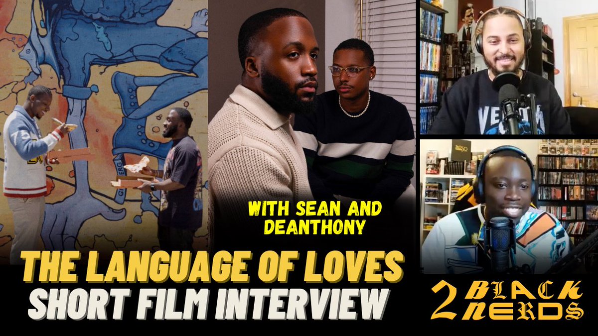 Recently on #2BlackNerds, we talked to <a href="/sean_onthem00n/">Sean Exotic🦧</a> and <a href="/__dsimmons/">Sticky 😐</a> about their new short film, ‘The Language of Loves.’ <a href="/TheLangOfLoves/">The Language of Loves</a> 

🎧: 2blacknerds.com/podcast
▶️: youtu.be/ccN0g1wNvmc?si…