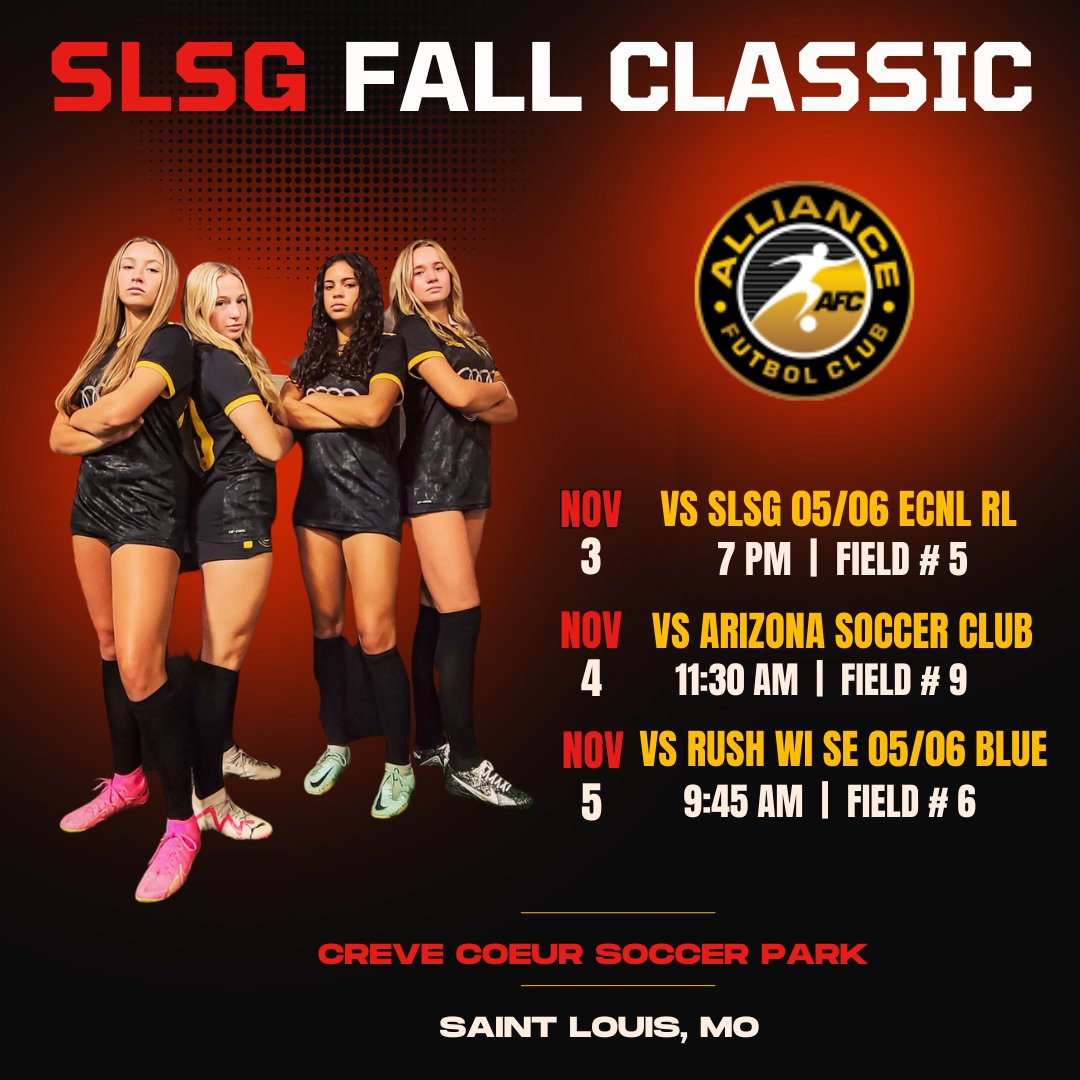 Hailey Peters (@haileypeters08) on Twitter photo Next up Saint Louis! SLSG Fall Classic Showcase. Hope to see you there! I'll be wearing #08
<a href="/Alliance_FC_/">Alliance Futbol Club</a> <a href="/ImCollegeSoccer/">College Soccer Truth ™</a> <a href="/TopDrawerSoccer/">TopDrawerSoccer</a> <a href="/WSOCRecruits/">WSOC Recruits</a> <a href="/TheSoccerWire/">SoccerWire</a> <a href="/SLSGtournaments/">SLSG Tournaments</a> #classof2025 #forward #defender #veolive Next up Saint Louis! SLSG Fall Classic Showcase. Hope to see you there! I'll be wearing #08
<a href="/Alliance_FC_/">Alliance Futbol Club</a> <a href="/ImCollegeSoccer/">College Soccer Truth ™</a> <a href="/TopDrawerSoccer/">TopDrawerSoccer</a> <a href="/WSOCRecruits/">WSOC Recruits</a> <a href="/TheSoccerWire/">SoccerWire</a> <a href="/SLSGtournaments/">SLSG Tournaments</a> #classof2025 #forward #defender #veolive