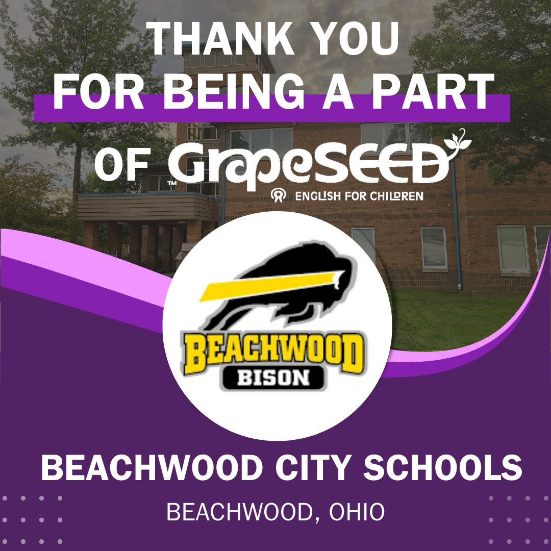 GrapeSEEDEng's tweet image. We would like to thank @CityBeachwood for their continued partnership with GrapeSEED!
#GrapeSEEDEnglish #LearningLanguage #BeachwoodSchools #StudentSuccess