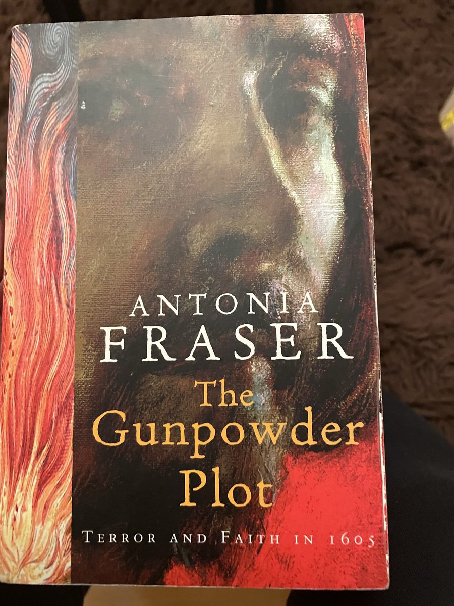 LunaTime7's tweet photo. #MyRead at the moment. 
Seems fitting as 5th of November is just round the corner.
#GuyFawkes 
“Remember, remember the 5th of November, gunpowder, treason and plot; for there is a reason why gunpowder and treason should ne'er be forgot.” originally written by John Milton in 1626 https://t.co/EAUHRe5OmH