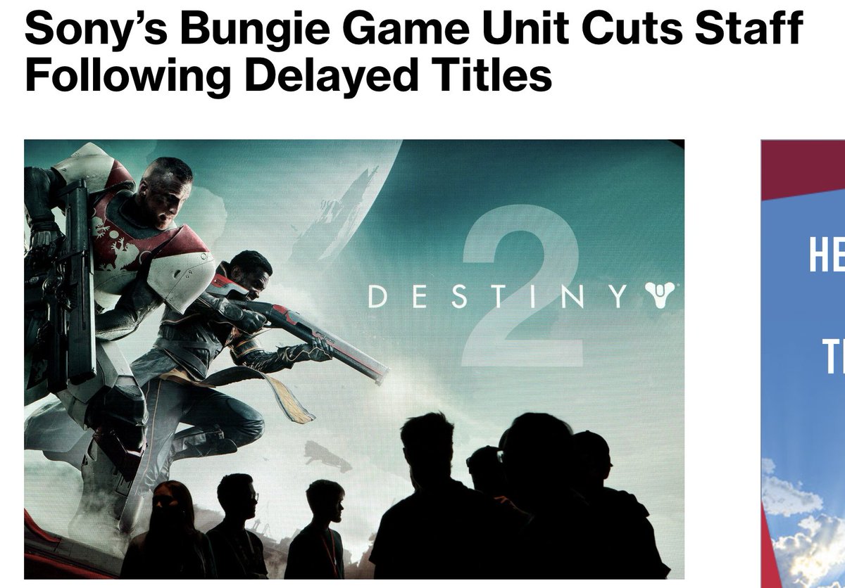 jasonschreier's tweet photo. NEW: Bungie laid off an undisclosed number of staff today, part of ongoing job cuts across PlayStation. The company recently delayed the upcoming Destiny 2 expansion The Final Shape to June 2024 and the new game Marathon to 2025, sources tell Bloomberg https://t.co/UiLwy28VyG https://t.co/aN2BgOROj8