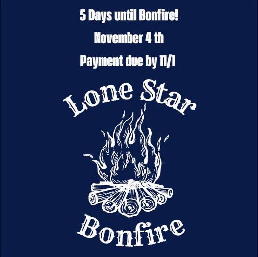 PTSALONESTAR's tweet photo. Pay pass here: https://t.co/vYWePwHv6V or email lshsptsamentor@gmail.com for $50 Bonfire only https://t.co/sTQdCb2daB