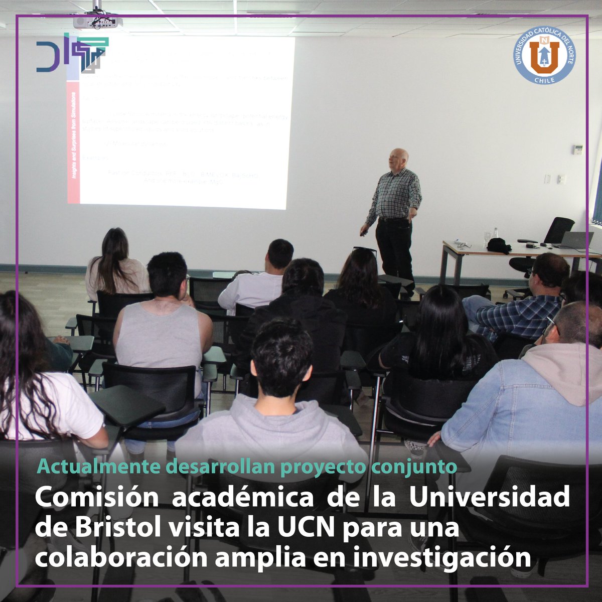 [Noticia #InnovaciónUCN]
Comisión académica de la Universidad de Bristol visita la UCN para una colaboración amplia en investigación. Actualmente desarrollan proyecto que crea nanopartículas para eliminar metales pesados del agua.

Revisa detalles aquí ⬇️
noticias.ucn.cl/destacado/comi…