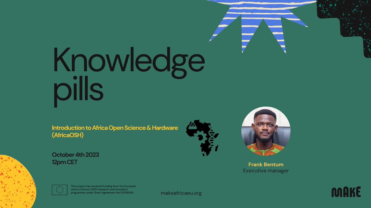 weareGIG's tweet photo. 💊 The latest knowledge pill is out!!

This episode's guest: @AfricaOSH 

🔎 Check this link to watch full KP session!: https://t.co/bcirUorG3s

@makeafricaeu https://t.co/ccvobZvCip