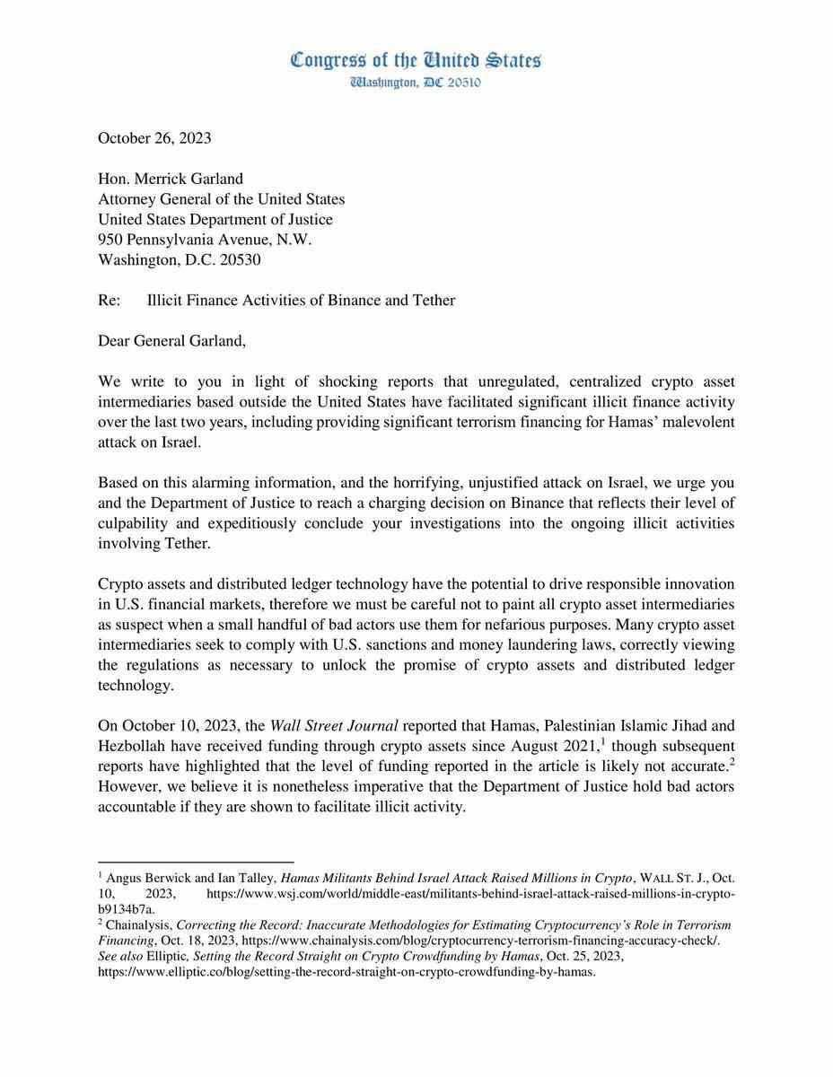 ❌ BREAKING ❌ 

U.S. Senator Cynthia Lummis calls on the Department of Justice to criminally charge Binance and Tether.

#Binance #Tether #USA #CryptoNews #CynthiaLummis
