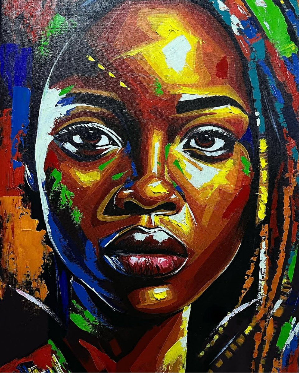 ElseedUg's tweet photo. Never apologize for being a powerful woman🦋🌺
Elseedart
Mixed media and Acrylics painting on stretched canvas.
Size:45×65cm
Looking for a forever home 🏡.
#africanbeauty #woman #culture #Africap #Hazo https://t.co/x9aHbCndq1