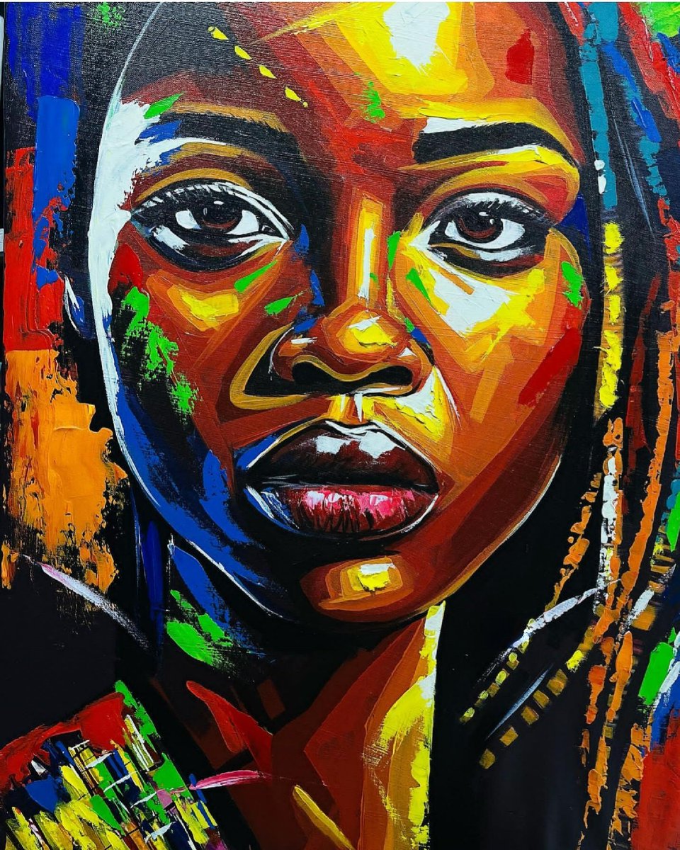 ElseedUg's tweet photo. Never apologize for being a powerful woman🦋🌺
Elseedart
Mixed media and Acrylics painting on stretched canvas.
Size:45×65cm
Looking for a forever home 🏡.
#africanbeauty #woman #culture #Africap #Hazo https://t.co/x9aHbCndq1