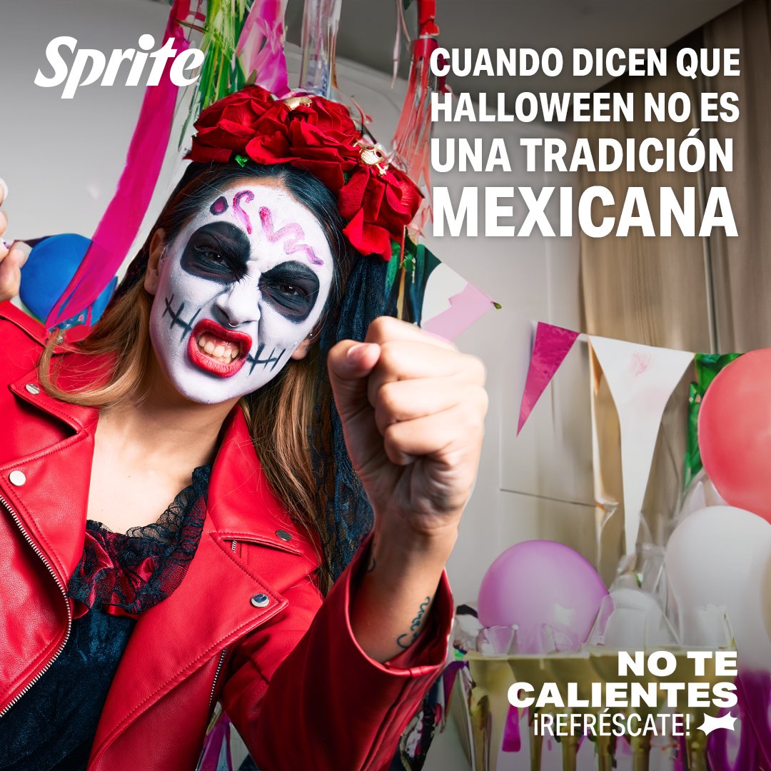 En esta casa se celebra Halloween todo el año. #NoTeCalientes y pide un Sprite de calaverita. 🧊👻