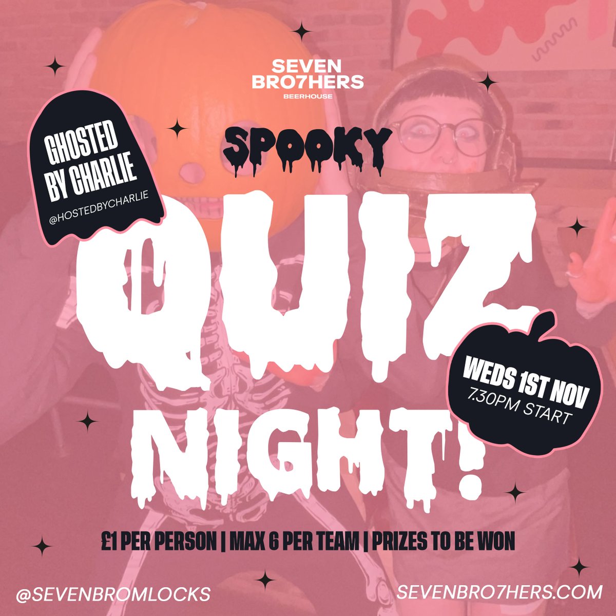Come and put your spooky knowledge to the test in our Halloween themed Quiz Night this Weds at our Middlewood Locks Beerhouse...👻🔪💀 JUST £1 entry pp | Max 6 monsters per team | Plenty of petrifying prizes to be won! Scary costumes highly encouraged. Doggos welcome 🐶