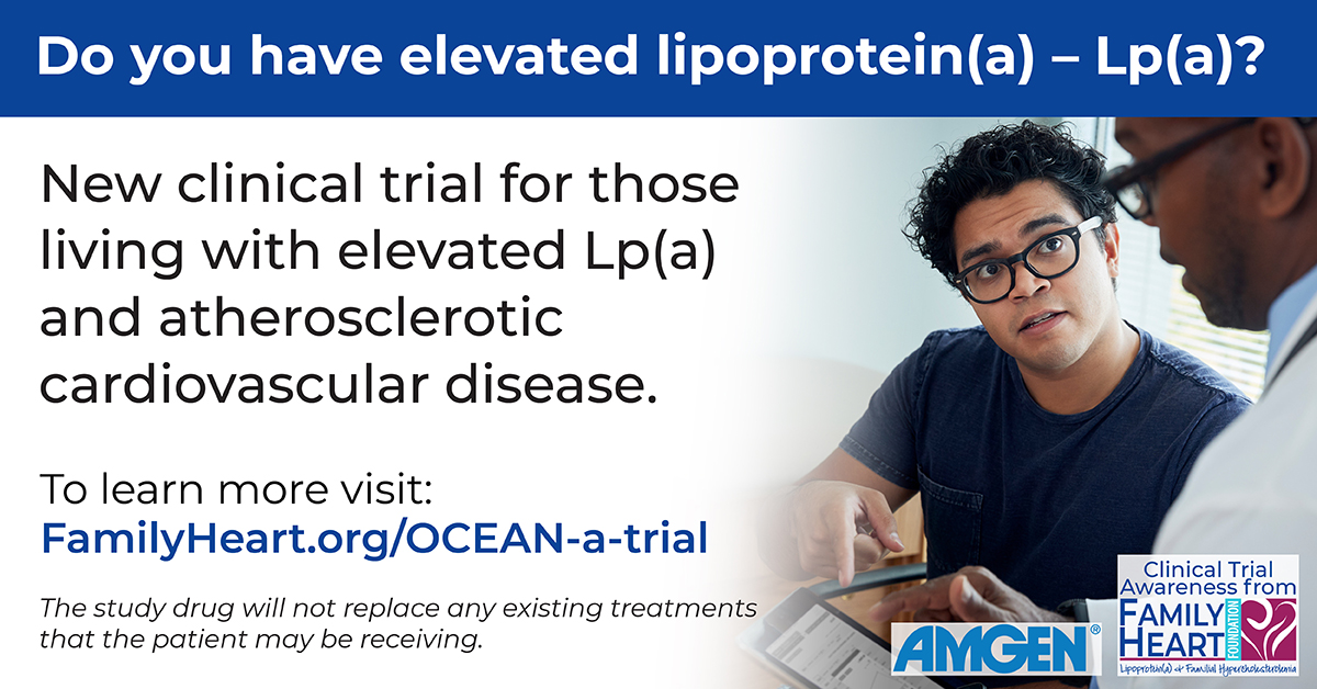 New clinical trial by <a href="/Amgen/">Amgen 🧪🔬🧬</a> for people with high Lp(a) and ASCVD to assess the effect of treatment with investigational drug olpasiran, which is designed to lower Lp(a), on the risk for major cardiovascular events. #KnowLpa

For more info, please visit
amgentrials.com/study/?id=2018…