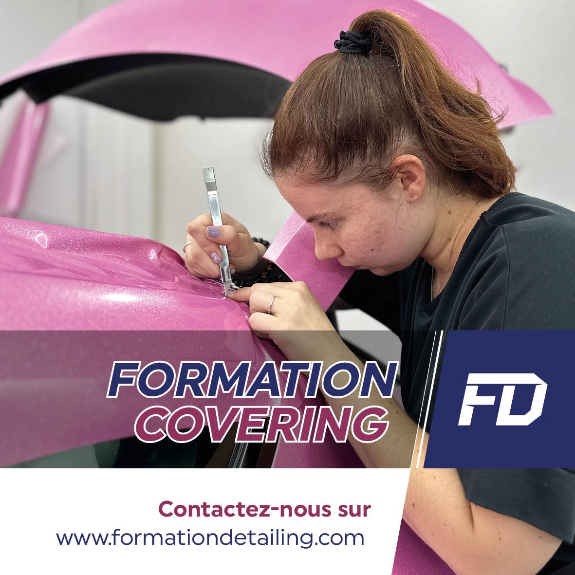 SPFFormation's tweet image. Devenez le maître du Covering et Wrapping ! 🛡️✨ Joignez-vous à notre formation exceptionnelle, proposée par le centre multimarque de référence dans le 78. 🚗💪

#WrappingTraining #ExpertAuto #covering #formationcovering #formationwrapping