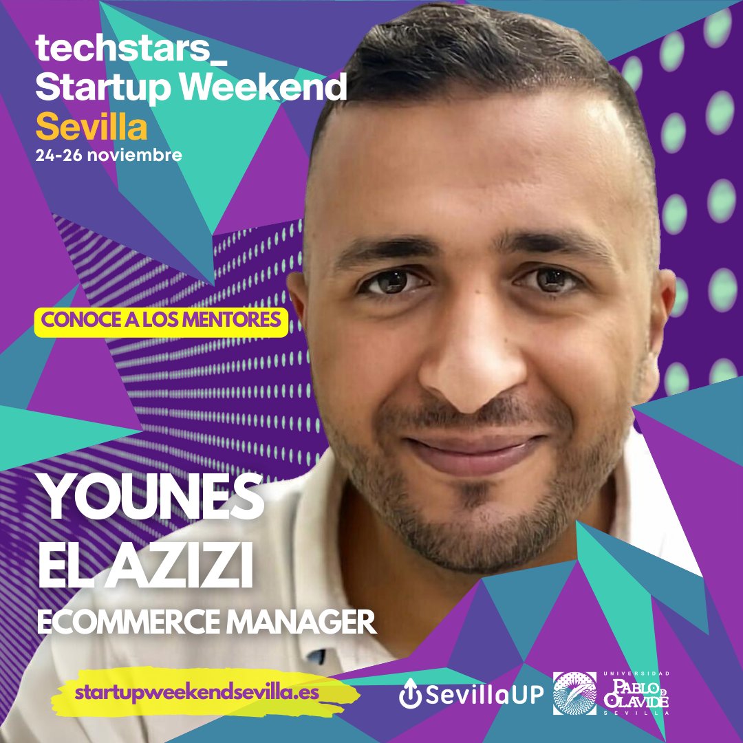 ¿Conoces a Younes El Azizi?

Es #Ecommerce #Manager y formará parte del increíble equipo que mentorizará los proyectos durante el próximo #StartupWeekend #Sevilla.

Si ya tienes tu entrada, puedes buscarlo en Linkedin, sino... ¿a qué esperas?
StartupWeekendSevilla.es