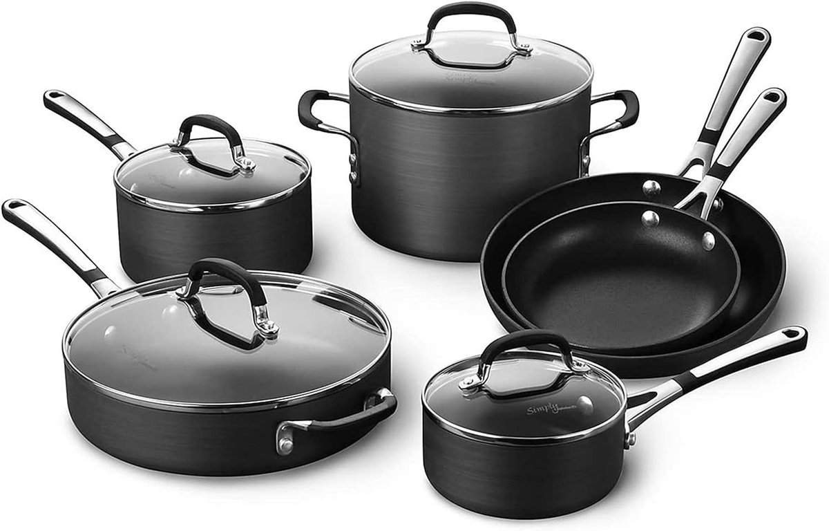 thepighero's tweet image. Calphalon 10-Piece Pots and Pans Set, Nonstick Kitchen Cookware - Save $40 -- ONLY $169.99

amzn.to/40iBPAt

#calphalon #kitchencookware #cookware #cookwaredeals #cookwaredeal #kitchendeals #kitchendeal #kitchen #calphaloncookware #pots #pans #potsandpans #deals #deal
