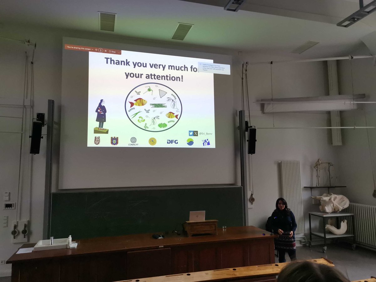 Erika MartĆnez (@eri_bemr) on Twitter photo Today, I had the opportunity to talk about my research w/ pollutants and phytoplankton in the Evolution and Ecology seminar at the <a href="/FU_Berlin/">Freie UniversitƤt</a>. Iām thrilled about the presentation and interaction w/ the students afterward. What a wonderful experienceā¤ļøš©š»āš¬ #postdoclife #womeninSTEM Today, I had the opportunity to talk about my research w/ pollutants and phytoplankton in the Evolution and Ecology seminar at the <a href="/FU_Berlin/">Freie UniversitƤt</a>. Iām thrilled about the presentation and interaction w/ the students afterward. What a wonderful experienceā¤ļøš©š»āš¬ #postdoclife #womeninSTEM