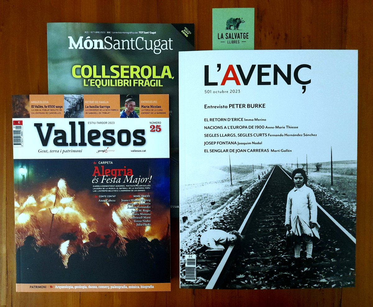 Algunes revistes delicioses. I ara, amb el nou @L_Avenc: no pot ser més esplèndid! @vallesos @totsantcugat