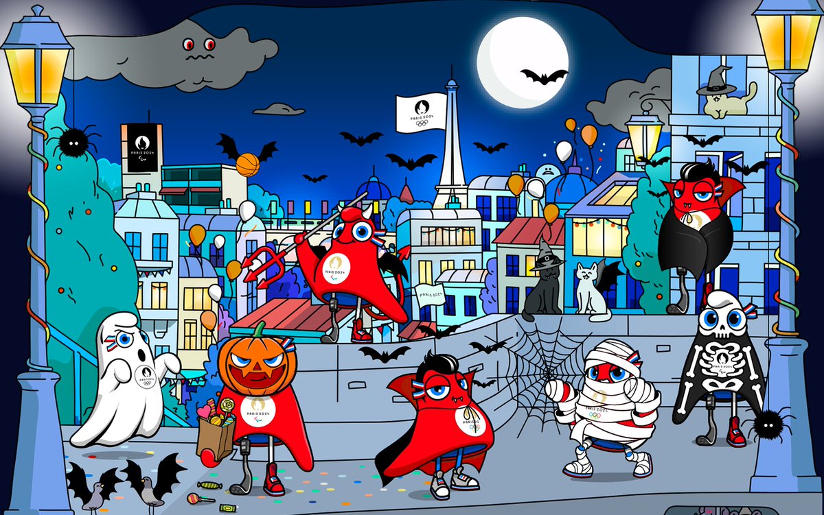 Paris 2024 (@paris2024) on Twitter photo Les Phryges vous souhaitent un joyeux Halloween ! 🎃
Montrez ce post dans les boutiques Paris 2024 et profitez de -15% sur vos achats*
Vous ne pouvez pas vous rendre en boutique ? Une surprise vous attend sur notre site avec le code promo Halloween23 : paris2024.org/fr/boutique/?u… Les Phryges vous souhaitent un joyeux Halloween ! 🎃
Montrez ce post dans les boutiques Paris 2024 et profitez de -15% sur vos achats*
Vous ne pouvez pas vous rendre en boutique ? Une surprise vous attend sur notre site avec le code promo Halloween23 : paris2024.org/fr/boutique/?u…