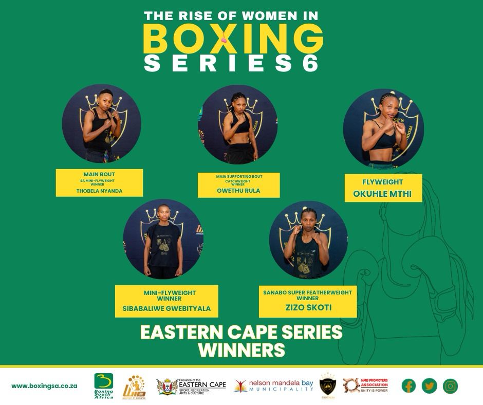 Gqeberha Gqeberha, You Beauty! Here are you Champions for Series Tournament 6 in the Rise of Women in Boxing 🇿🇦📍 #BSAWSERIES