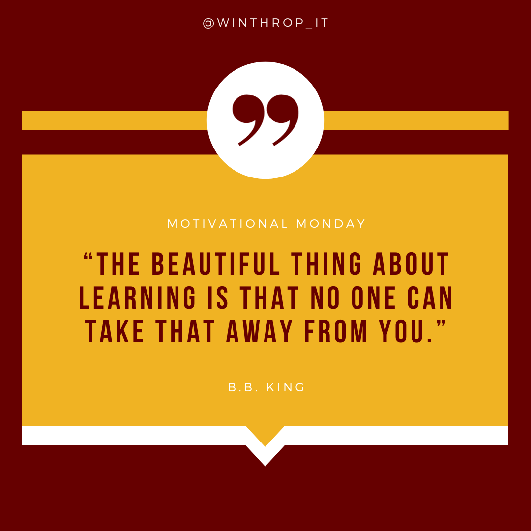 Winthrop_IT's tweet photo. When in doubt, remember that Mondays are the perfect opportunity to seize the week. Stay Motivated! #MotivationalMonday #WinthropU #WinthropIT https://t.co/kdtdMXKTVQ
