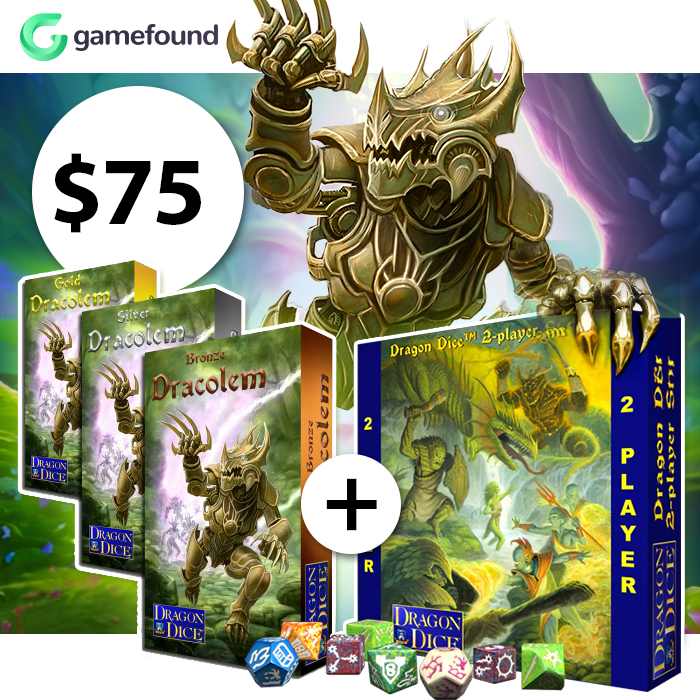 sfr_inc's tweet photo. 🔥 Exciting News! 🔥

Hey there, Dragon Dice fans! We've got something special for you in our Dracolem campaign. Introducing the Dracolem kickers in bronze, silver, and gold, bundled with a Dragon Dice 2-Player Starter set. 🐉

#DragonDice #DracolemCampaign https://t.co/IvGpoa62gI