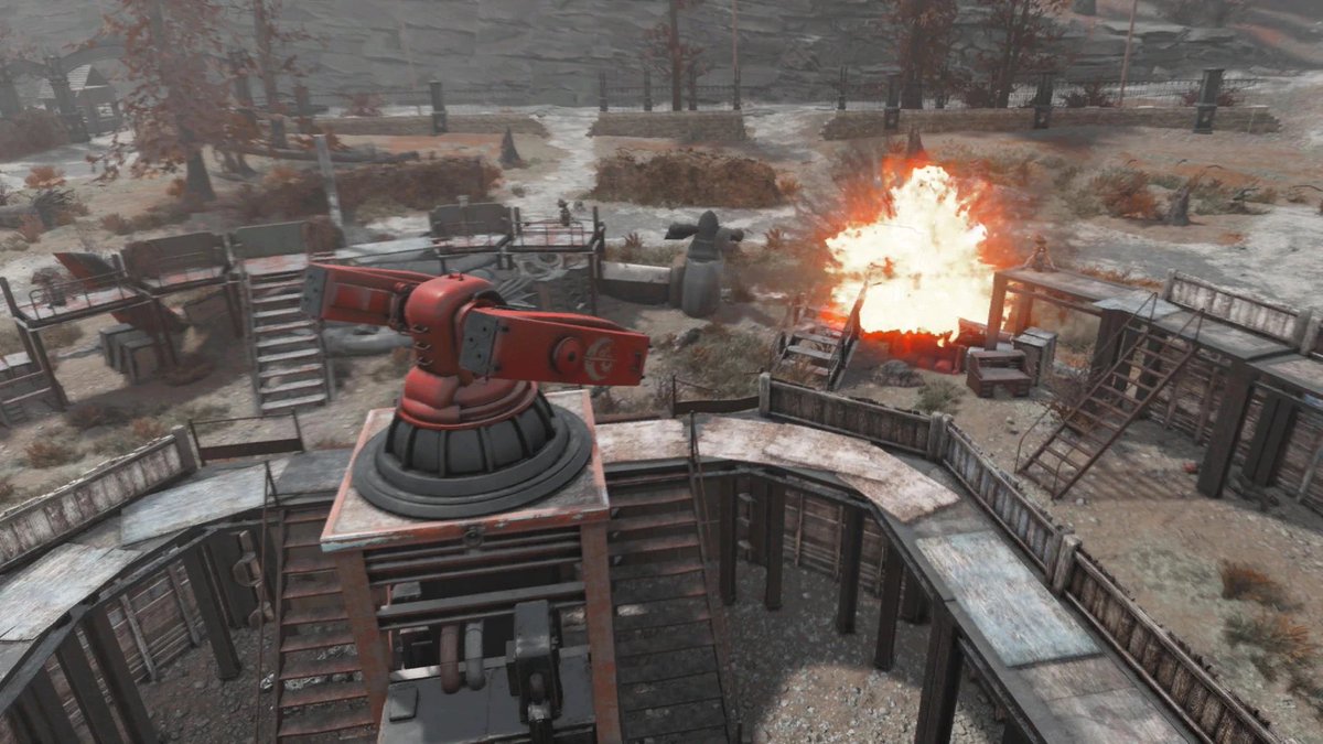 thiccmethod's tweet image. PSA for those hunting spooky scorched. You DO NOT  have to repair on the missiles at Line In The Sand. They are very loud and fling the bodies when trying to loot. Also, you can turn off the screeching computer by clicking on it. Sincerely your boy Thiccmethod. 😩 #Fallout76