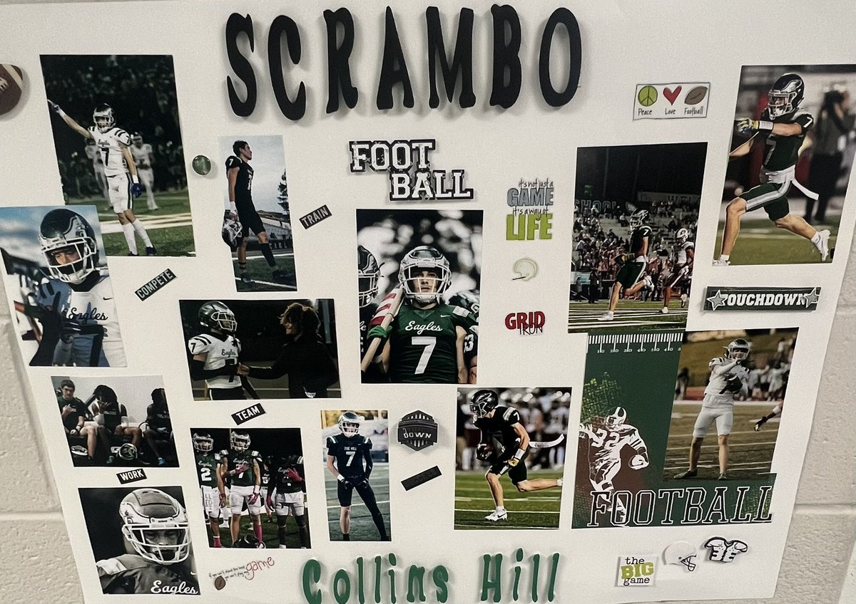 CollinsHillFB's tweet photo. In honor of Senior Week we will be honoring our seniors. Today’s Senior Spotlight is….

Senior WR - Quentin Grambo @QuentinGrambo 

Senior OL - Logan Arnold @LoganArnold_ 

Senior DL - Matthew Kitt

Senior TE/FB - Tristan McCoy

#FORTHEHILL 

@SwickONE8 @darealcoachcam1 https://t.co/pamQDq7G5o