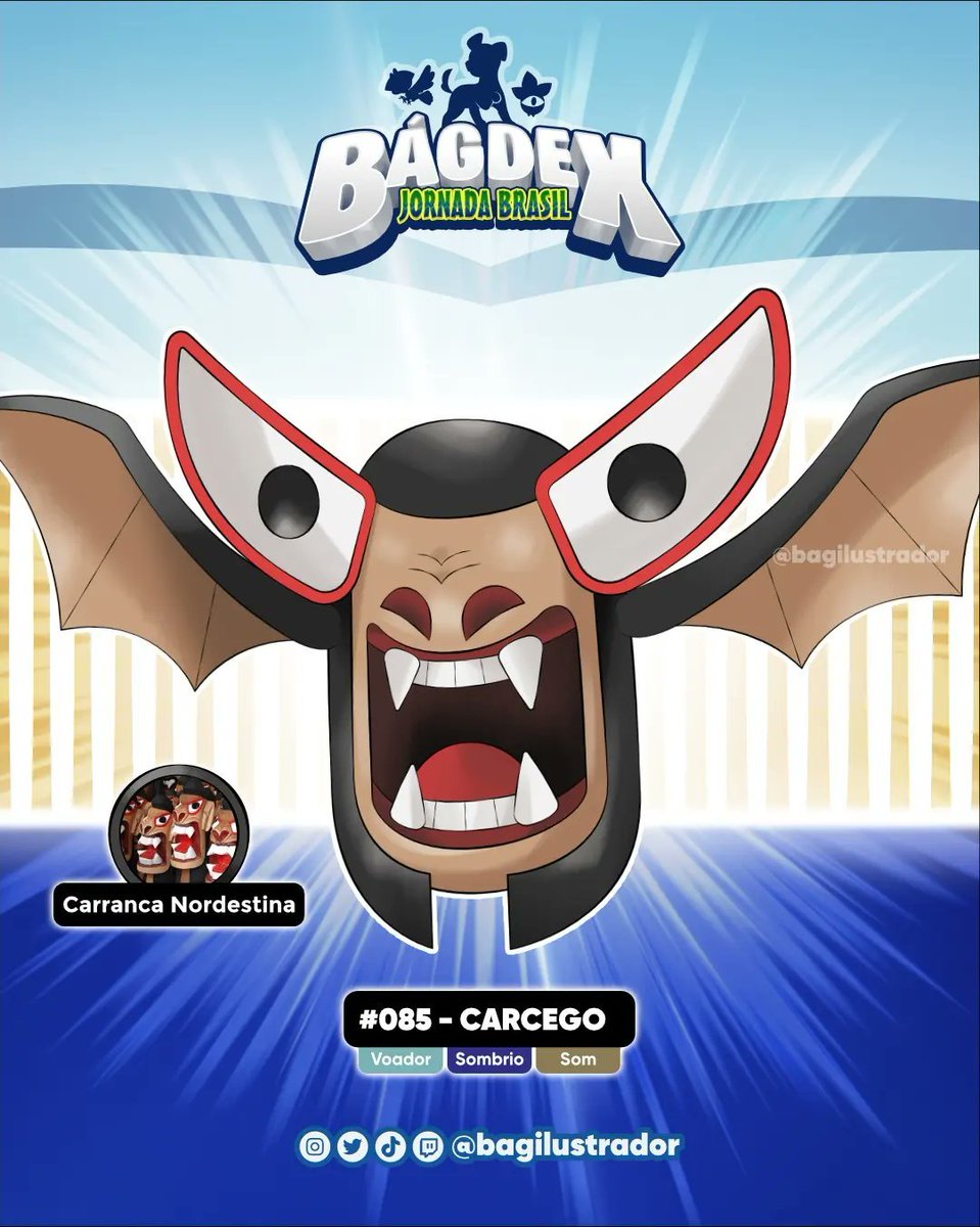 PARE ✋ Se você está lendo isso, então você chegou na parada Bágdex. Você agora é obrigado a mostrar seu Bagmon favorito.

Neste perfil, idolatramos o Carcego!