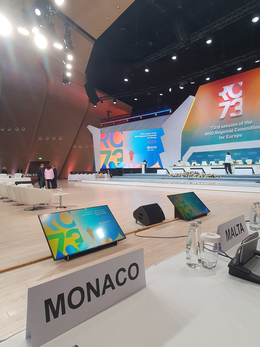mlipasta's tweet photo. Retrospective on last week's 73rd session of the @WHO Regional Committee for Europe in which I had the honour to participate as part of the Monegasque delegation. 🇮🇩 #RC73Astana https://t.co/Z1oNtKeaJM