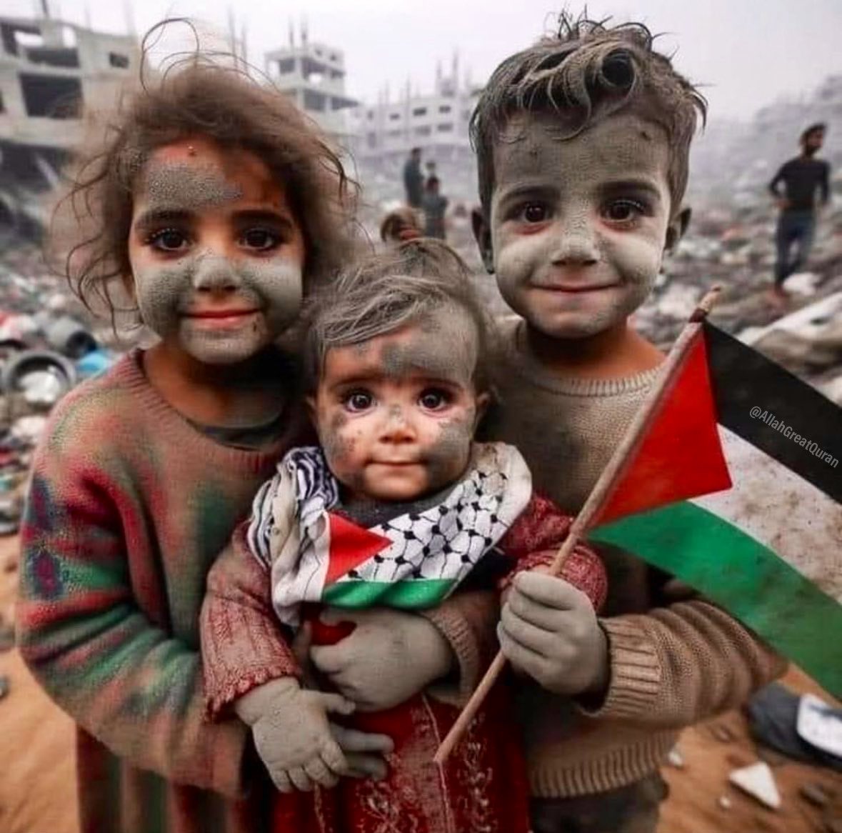 DO NOT STOP TALKING ABOUT PALESTINE
LET'S SPREAD THE WORDS‼️📢

IT'S A HUMANITARIAN DUTY!
No internet communication, no food, no safe place to live.
How many PALESTINIAN CHILDREN have to die before Israel stops their TERRORISM?

#StopGenocideInGaza 
#CeaseFireNOW
#NoOilForIsrael
